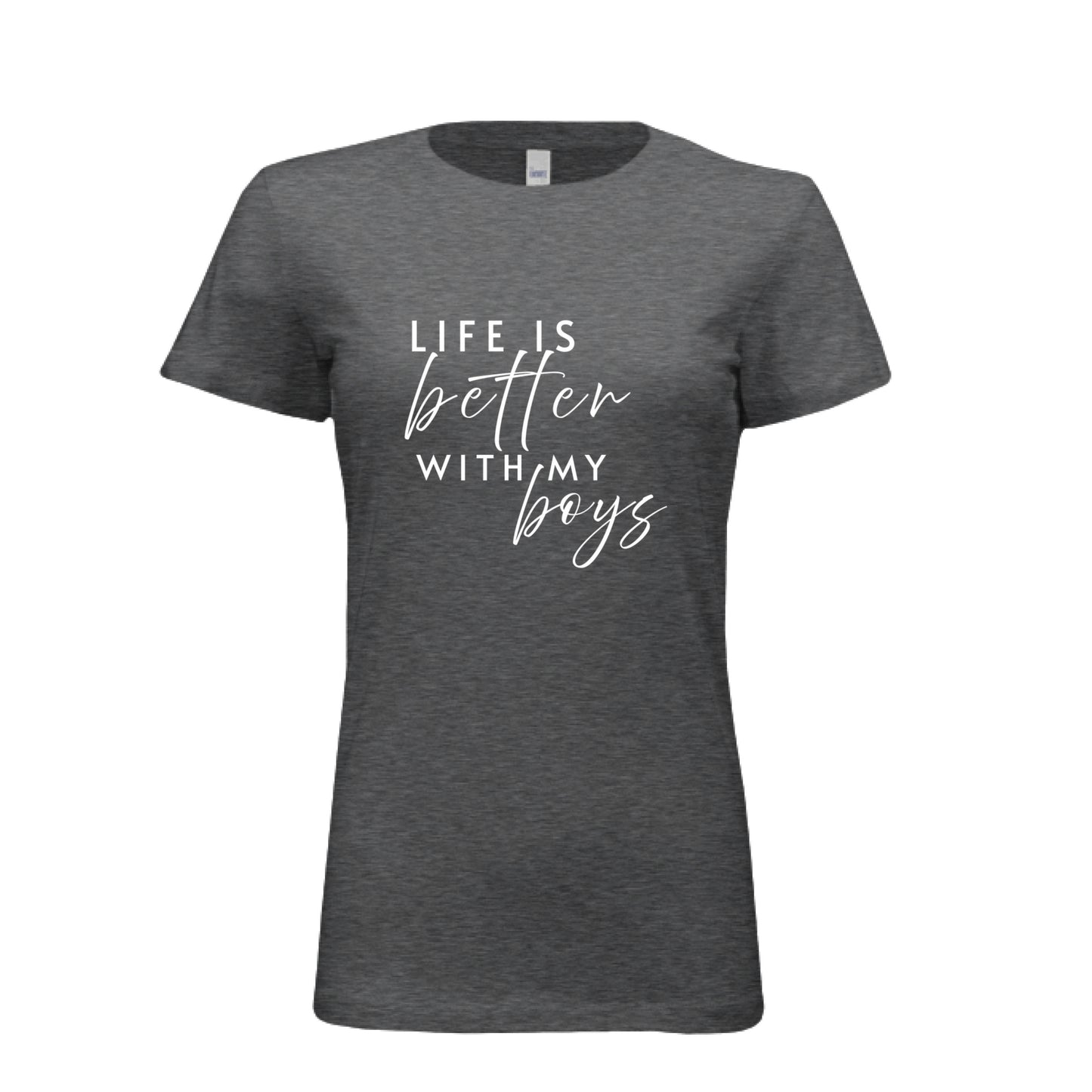 DRK GREY HEATHER - FRONT